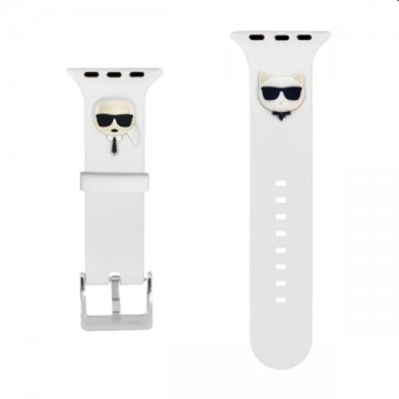 Karl Lagerfeld Karl and Choupette szíj for Apple Watch 38/40mm, white