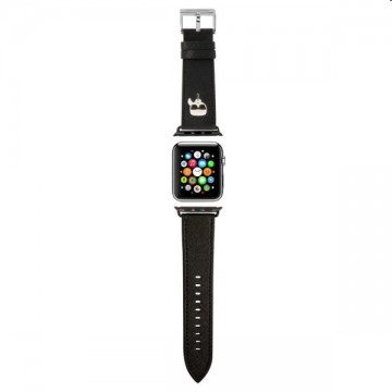 Karl Lagerfeld Karl Head PU szíj for Apple Watch 42/44mm, black