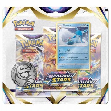 Kártyajáték Pokémon TCG Sword & Shield 9 Brilliant Stars 3 pack...