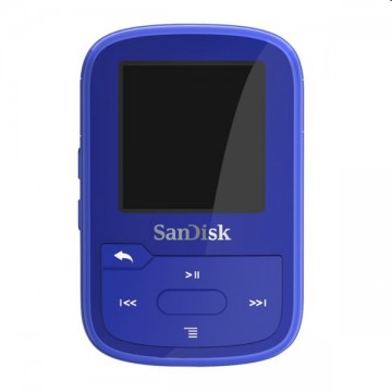 Lejátszó SanDisk MP3 Clip Sport Plus 32 GB, kék