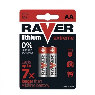 Lítium ceruzaelem AA, RAVER Extreme, 2 db