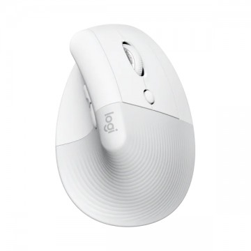 Logitech Lift for Mac Vertical Ergonomic Mouse, White