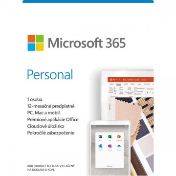 Microsoft 365 Personal - 12 mesiacov (32-bit/x64 SK) - PC