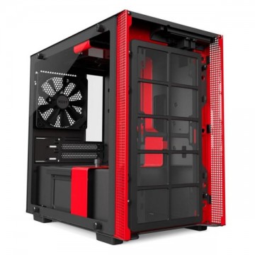 PC ház NZXT H200, fekete-piros