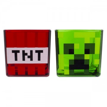 Pohárkészlet Creeper és TNT (Minecraft)