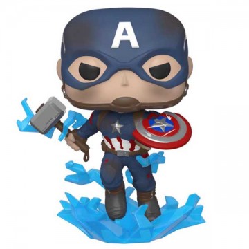 POP! Captain America with Broken Shield and Mjölnir (Avengers...