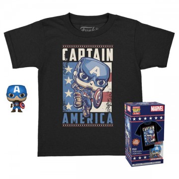 POP! Tees: Captain America (Marvel) Special Edition L