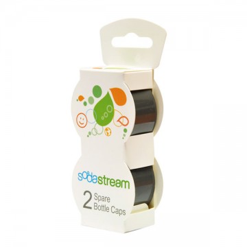 SodaStream Fekete Kupak műanyag palackokhoz 2 db
