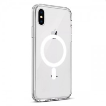 Tok ER Case Ice Snap MagSafe-vel for Apple iPhone XS/X, átlátszó