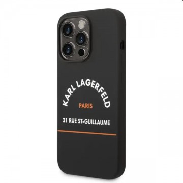 Tok Karl Lagerfeld Rue St Guillaume for Apple iPhone 14 Pro, fekete