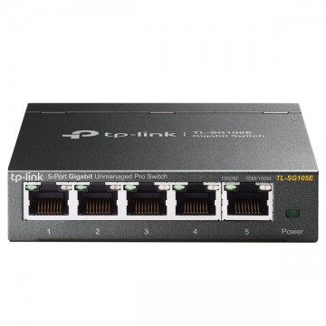 TP-Link TL-SG105E 5-Port Gigabit Easy Smart Switch, black