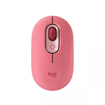 Vezeték nélküli egér Logitech POP Mouse Heartbreaker, rózsaszín