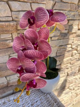 1 szálas kerámia kaspós orchidea dekor