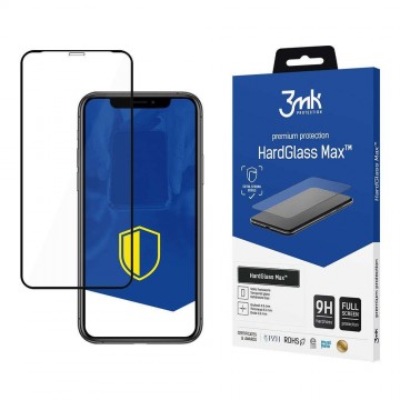 3mk HardGlass Max iPhone Xs Max fekete kerettel
