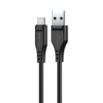 ACEFAST USB -kábel - Type-c USB 1,2M, 3A fekete (C3-04 fekete)