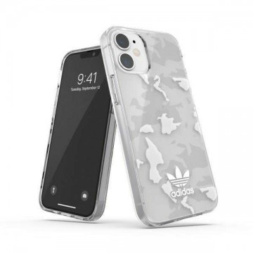 Adidas OR SnapCase Camo iPhone 12 mini átlátszó / fehér 43704