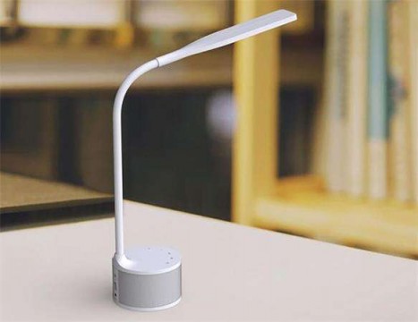 ALBA Ledsound" 3,5 W LED fehér asztali lámpa"