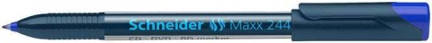 Alkoholos marker, CD/DVD, 0,7 mm, SCHNEIDER "Maxx 244", kék
