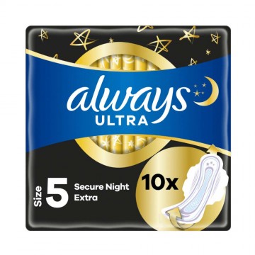 Always Ultra Secure Night Extra egészségügyi betét (10 db)