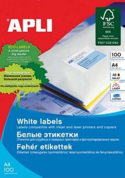 APLI Etikett, univerzális, 105x148 mm, APLI, 2000 etikett/csomag