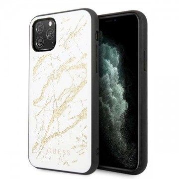 Apple iPhone 11 Pro Max - Guess Glitter Marble Glass eredeti Gues...