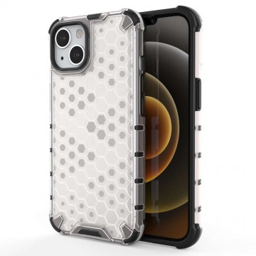 Apple iphone 13 - Honeycomb Armor ütésálló telefontok, Átlátszó