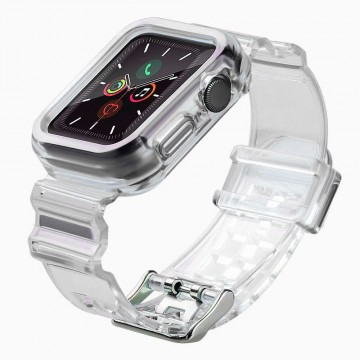 Apple Watch 1-3 (38mm) Light Strap Set okosóra szíj tokkal, Fekete