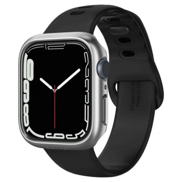 Apple Watch 7 (45mm) Spigen Thin Fit okosóra tok - ACS04178, Grafit