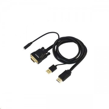 Approx HDMI -> VGA + Audio + táp, átalakító kábel (APPC22)