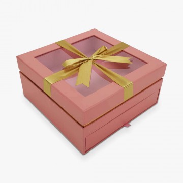 Aranymasnis fiókos kocka doboz rózsaszín - KIFUTÓ