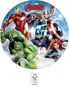 Avengers Infinity Stones, Bosszúállók papírtányér 8 db-os 23 cm...