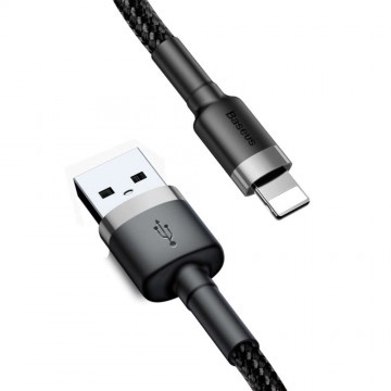 Baseus CALKLF-RG1 USB kábel 3 M USB A Szürke, Fekete