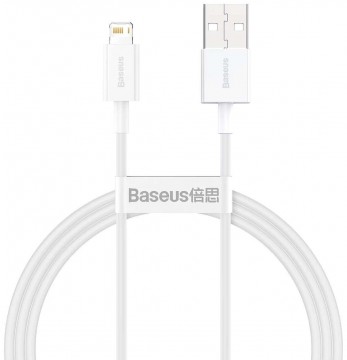 Baseus CALYS-A02 mobiltelefon kábel Fehér 1 M USB A Lightning