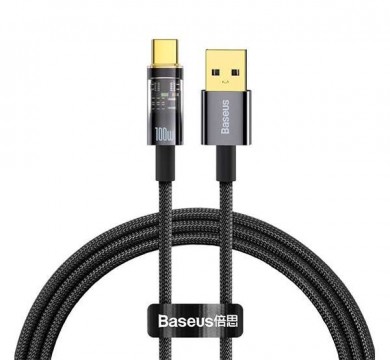 BASEUS EXPLORER adatkábel és töltő (USB - Type-C, 100W,...