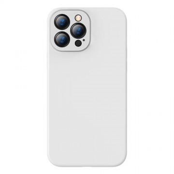 Baseus Liquid Silica iPhone 13 Pro Max szilikon tok (fehér)