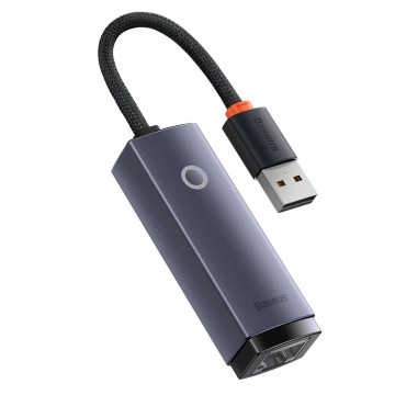 Baseus Lite Series USB adapter - RJ45 LAN aljzat 100Mbps szürke (...