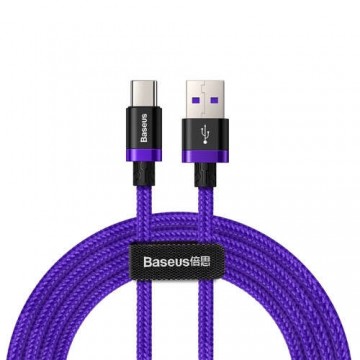Baseus Purple iUSB / Type-C kábel, 4A, 40W, QC3.0, 2 méter (CATZH...