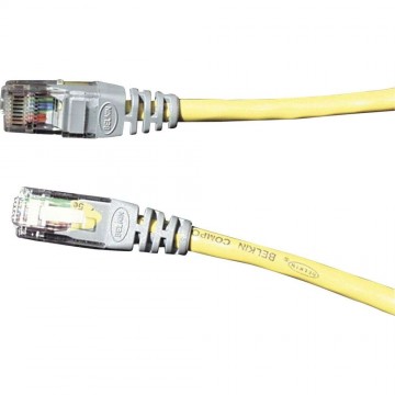 Belkin F3X126B01M hálózati kábel Sárga 1 M Cat5e