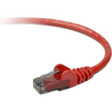 Belkin SNAGLESS CAT6 PATCH CABLE hálózati kábel Vörös 3 M