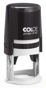 Bélyegző, kör, COLOP "Printer R 40", fekete...