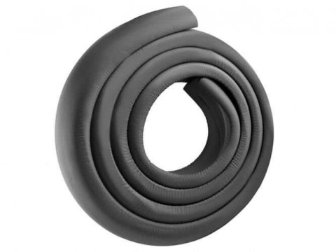 Biztonsági sarokvédő gumi (2 méter) -  fekete
