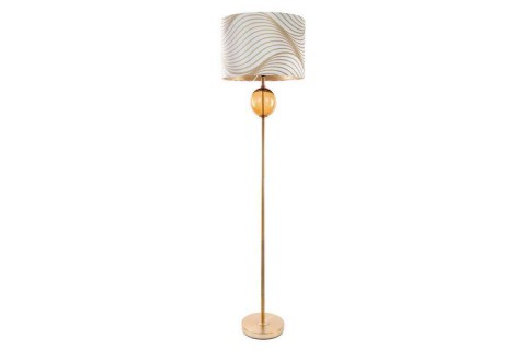 Blanca3 állólámpa bársony búrával Fehér/arany 46x165 cm