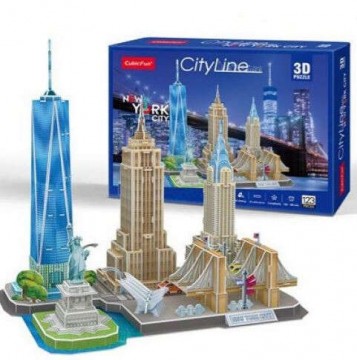 BonsaiBp 3D puzzle City Line New York, 123 db