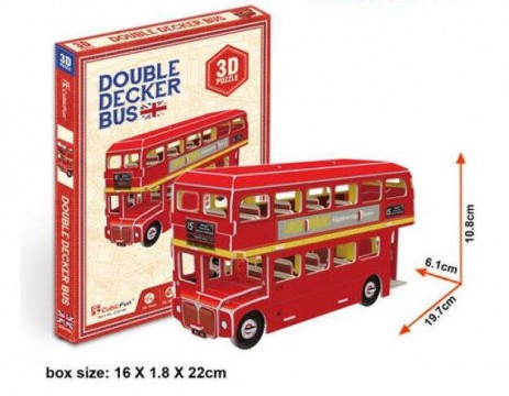 BonsaiBp 3D puzzle mini emeletes busz 66 db (19206-182)