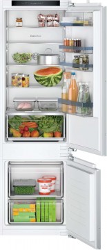 Bosch Serie | 4, Beépíthető, alulfagyasztós hűtő-fagyasztó...