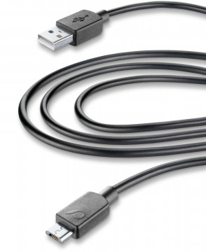 Cellularline USBDATACMICROUSB3M USB kábel 3 M USB 2.0 USB A Micro...