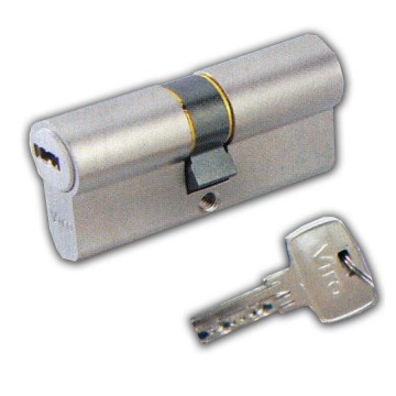 Cilinder 35/35, DIN szabv., 3db 5 csapos kulcs, króm, 70mm