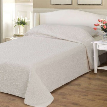 CLARA bézs / márvány steppelt ágytakaró 235x250 cm