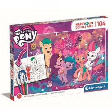 Clementoni My Little Pony 104 db-os színezheto puzzle (25726)