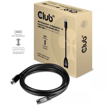 CLUB3D cac-1121 1 M Mini DisplayPort DisplayPort Fekete